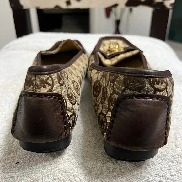 Michael Kors Hamilton Monogram Jacquard Loafers - pre-owned - Picture 8 of 14